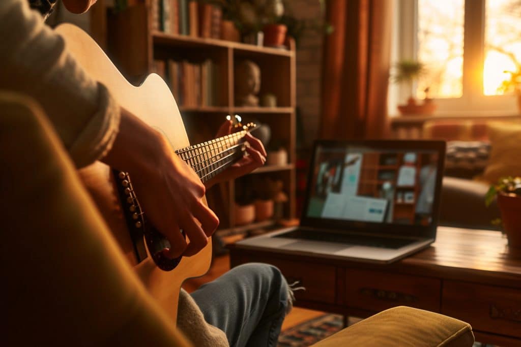 Comment apprendre la guitare en ligne efficacement ?